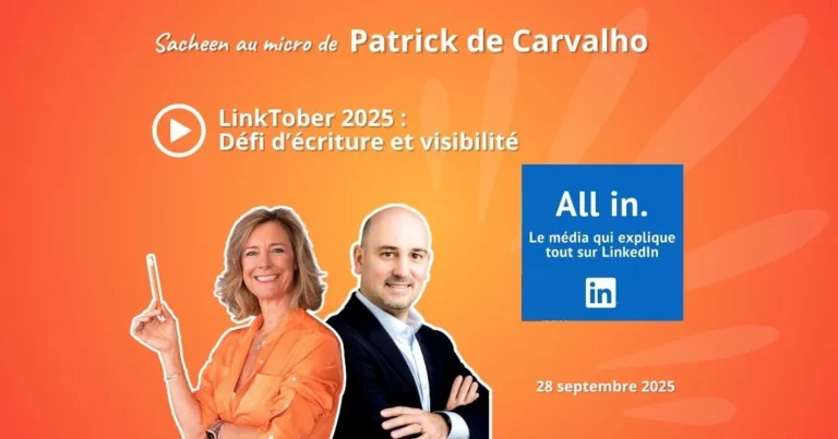 photos de Patrick de Carvalho et Sacheen Sierro pour la couverture du podcast sur le défi LinkTober, le défi d'écriture et de visibilité