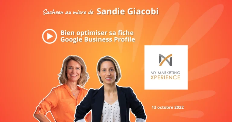 photos de Sand Giacobi et Sacheen Sierro pour la couverture du podcast sur l'optimisation de sa fiche google business profile